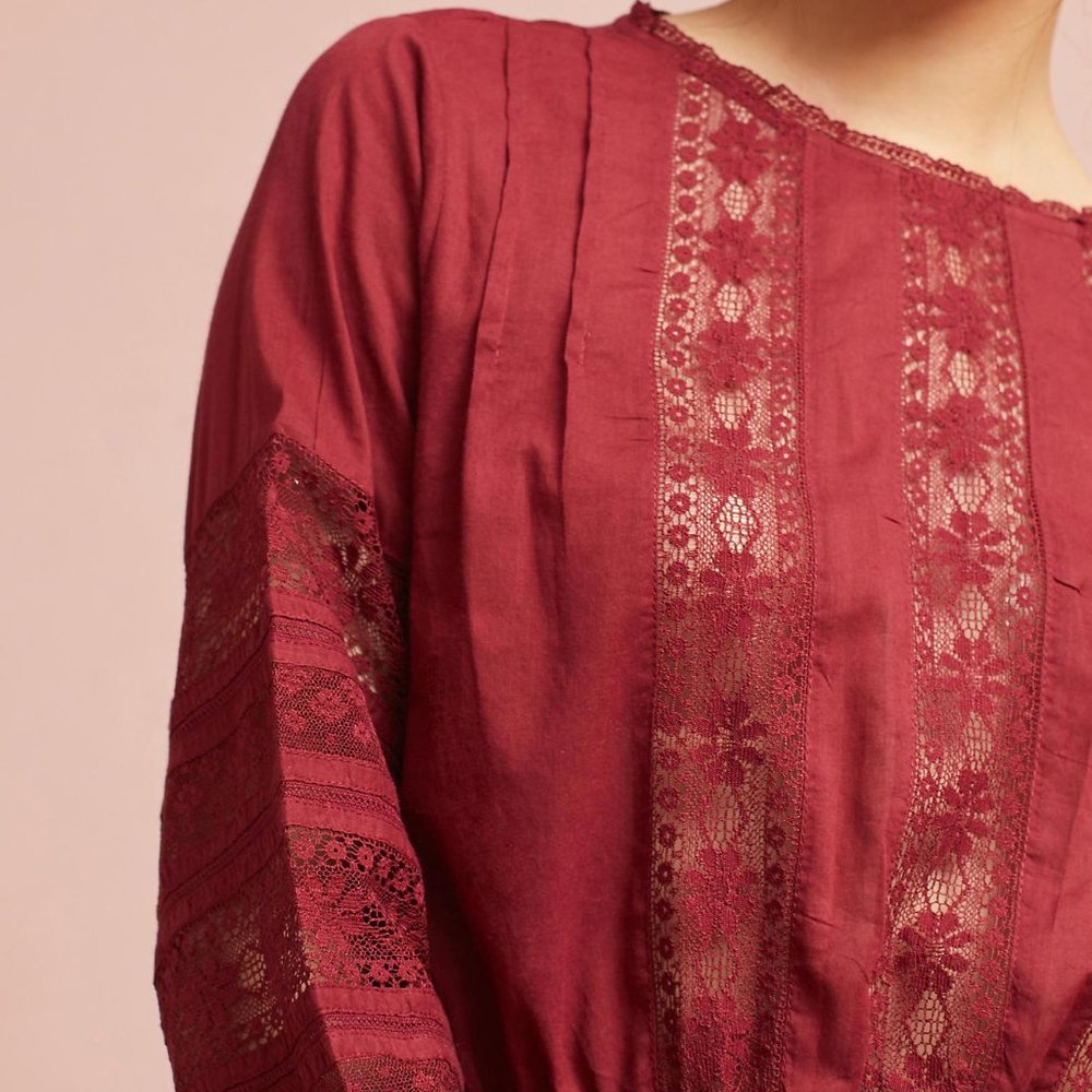 ANTHROPOLOGIE ROMIES TOP by ANTIK BATIK PARIS M - Picture 3 of 3